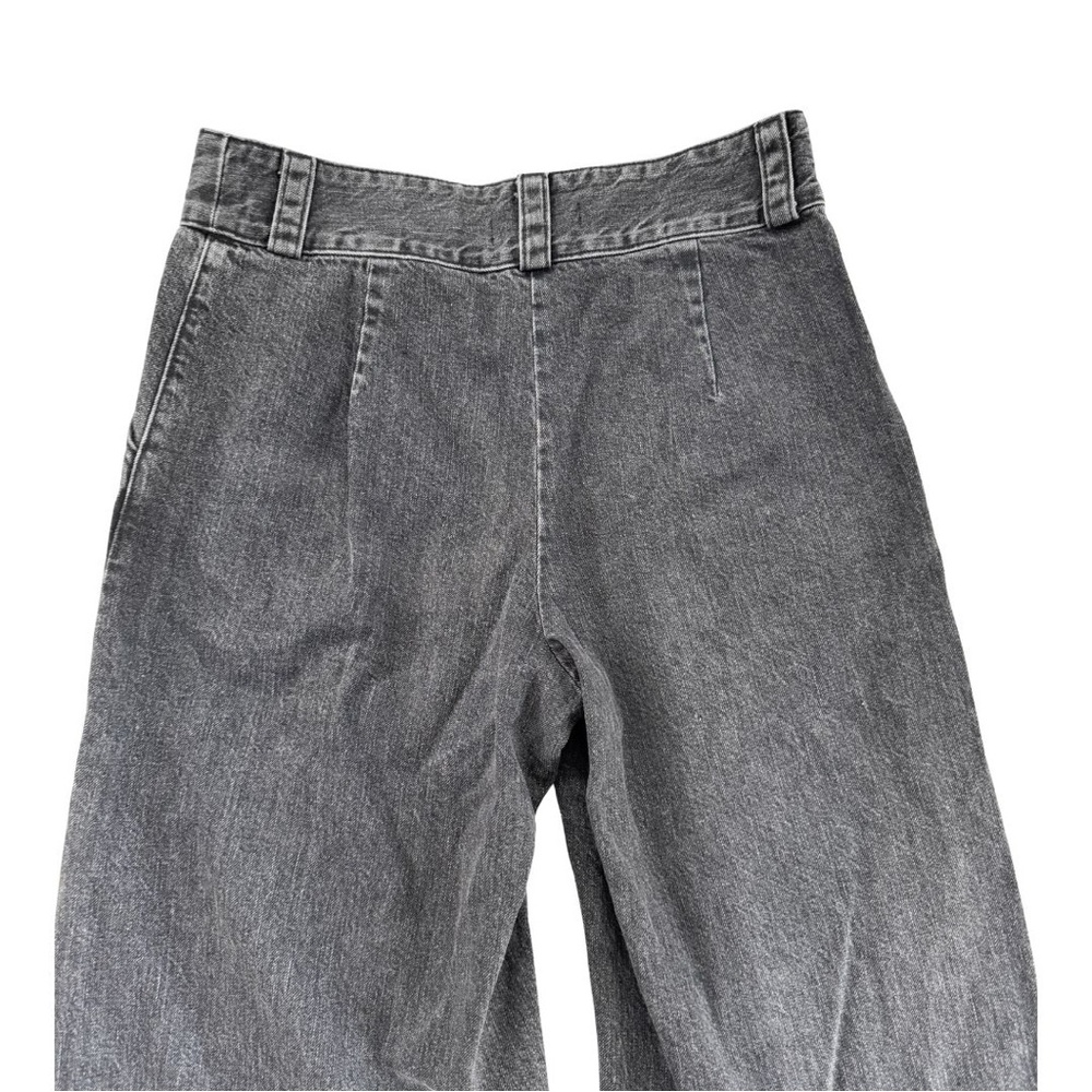 Rachel Comey Wide Leg, High Waist, Washed Black Trouser Jeans Sz 8 - Picture 7 of 12